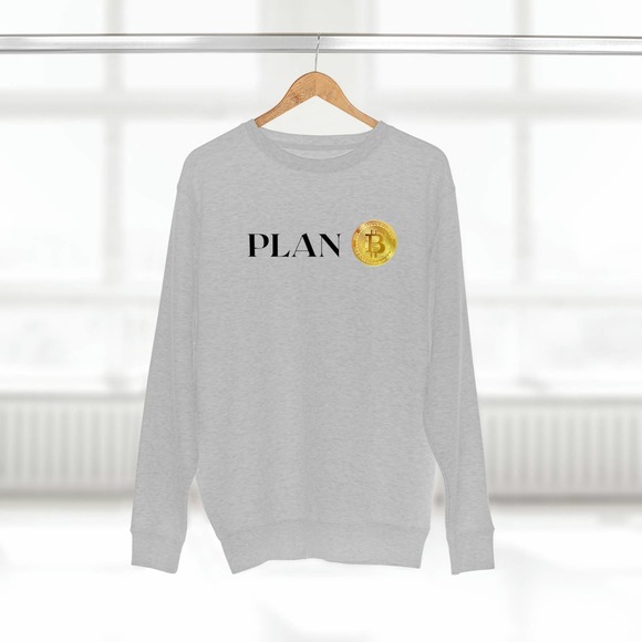 PlanB Bitcoin Crypto Sustainable Crewneck Sweatshirt Sweater - Picture 8 of 10